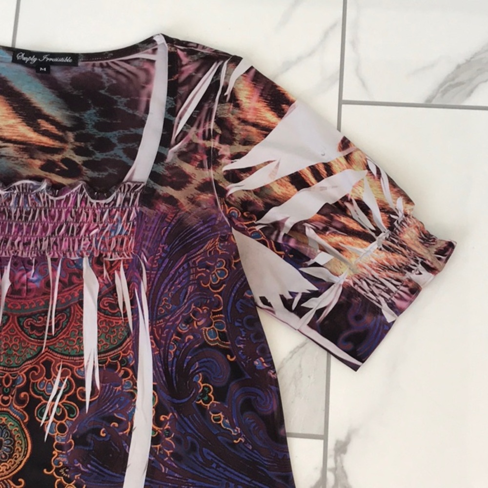 Multicolor Women's Top - Picture 2 of 10